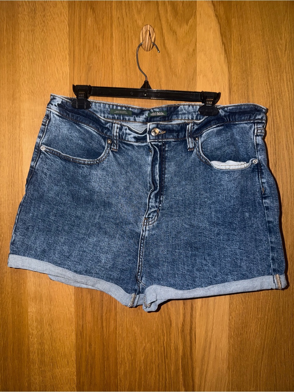 wild fable Dark Blue High-Rise Jean Shorts